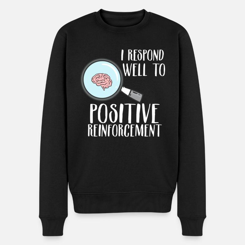 Positive Reinforcement - Männer Premium Bio Pullover - Schwarz