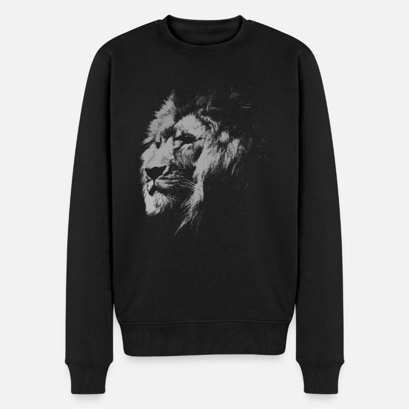 Lion sauvage - Pull Premium bio Homme - noir