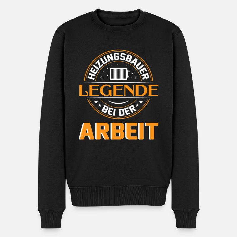 Heizungsbauer Heizungsbau Klempner Installateur - Männer Premium Bio Pullover - Schwarz