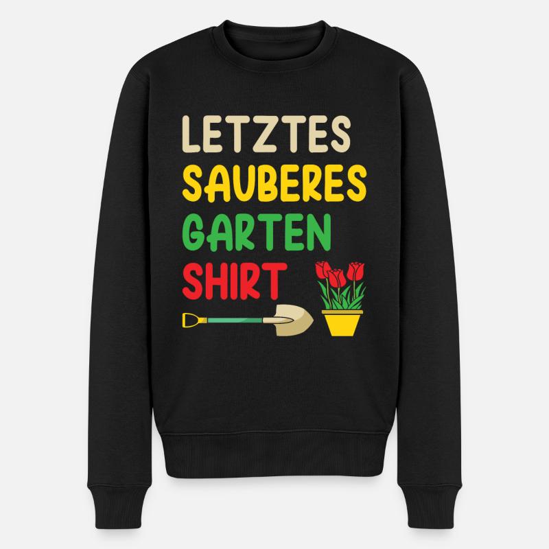 Garten Gärtner Gärtnern Gartenarbeit Gartenarbeit - Männer Premium Bio Pullover - Schwarz