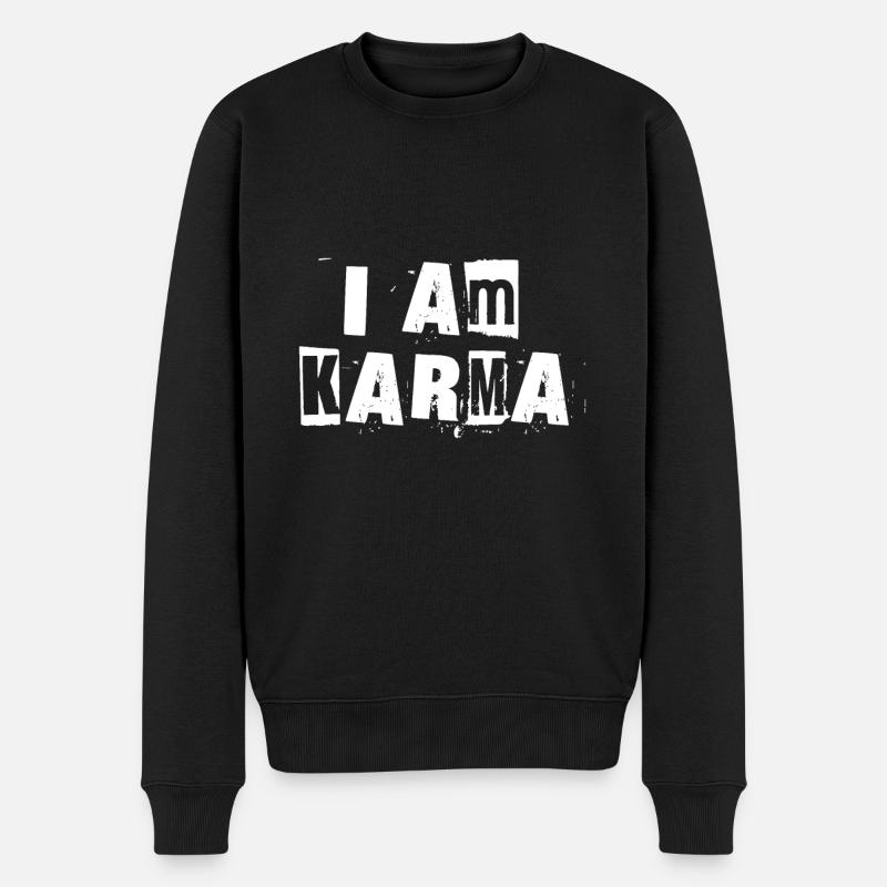 Je suis Karma - Pull Premium bio Homme - noir