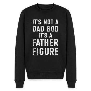 Es ist kein Dad Bod, es ist eine Vaterfigur - Männer Premium Bio Pullover - Schwarz - Vorne - Nico (187cm)