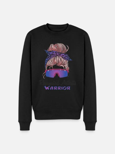 Rheumatoid Arthritis Warrior Mom - Men's Premium Organic Jumper - black