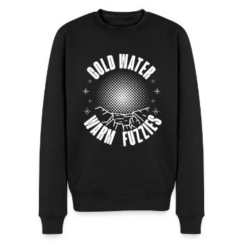Ice Water Cold Water Warm Fuzzies - Men's Premium Organic Jumper - black - Front - Nico (187cm)