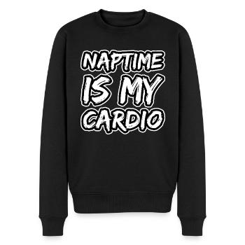 Sieste, sommeil, sommeil - Pull Premium bio Homme - noir - Devant - Nico (187cm)