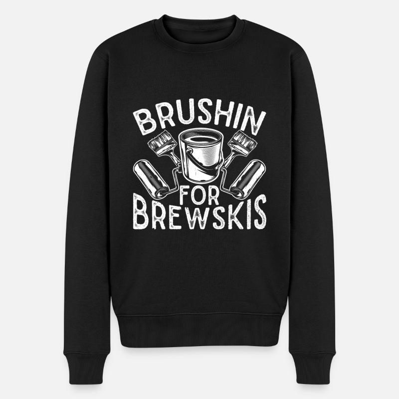 House Painter Hilarious Designs Unique Gifts - Männer Premium Bio Pullover - Schwarz