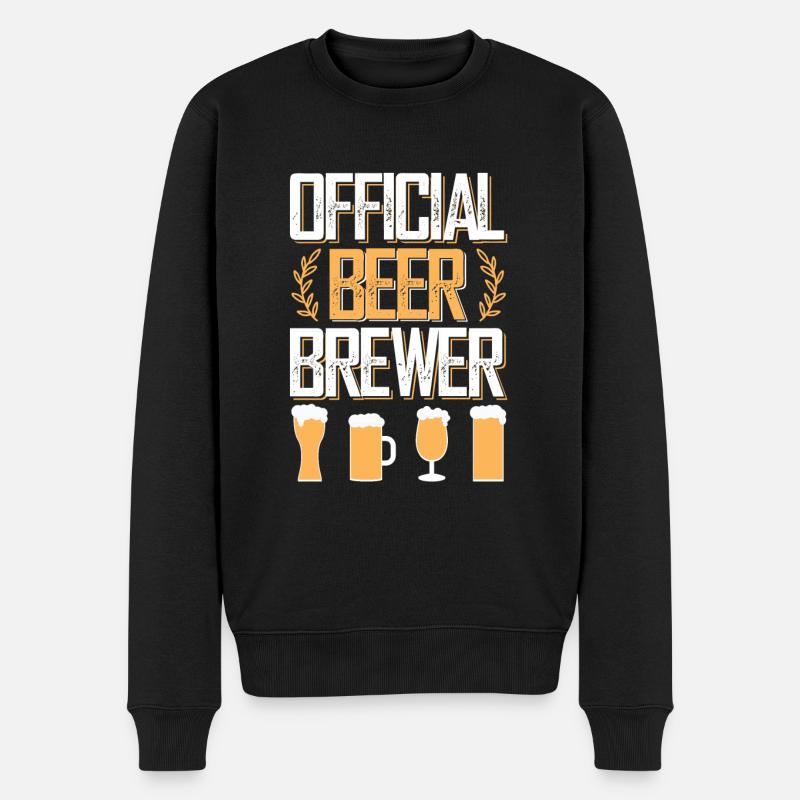 official bier brauer - Männer Premium Bio Pullover - Schwarz