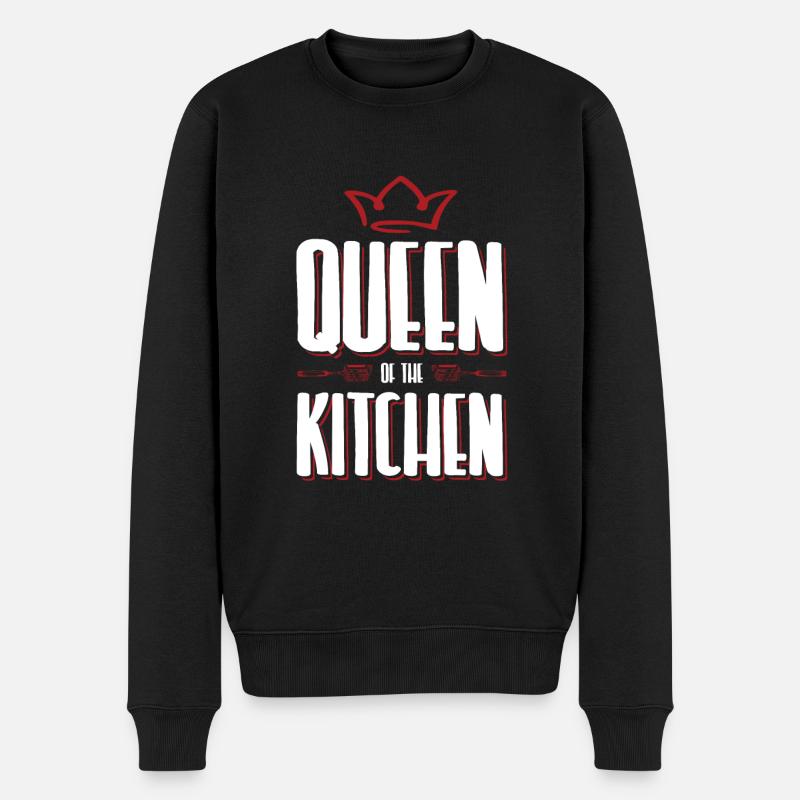 cuisine reine - Pull Premium bio Homme - noir