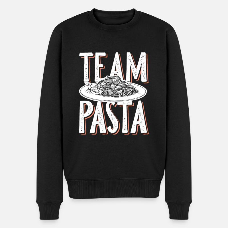 team Pasta spaghetti - Pull Premium bio Homme - noir