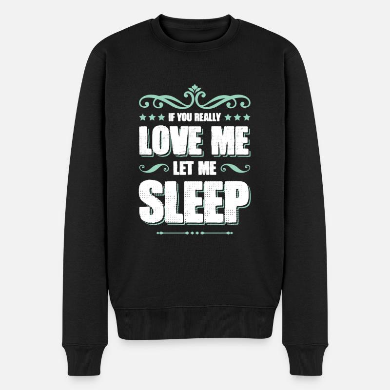 dormir amour sleeping - Pull Premium bio Homme - noir