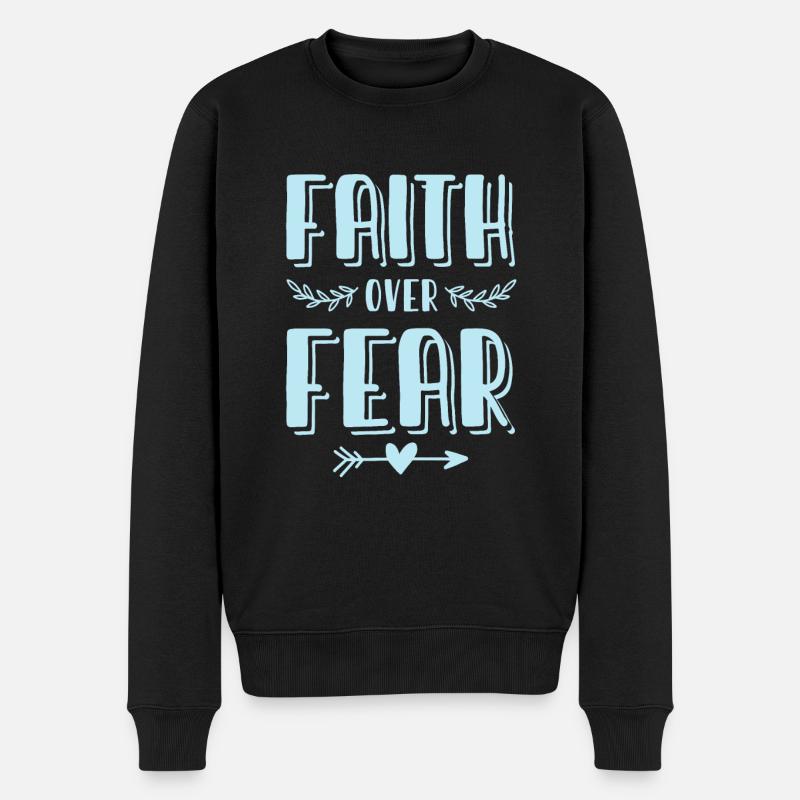 croire sur la peur bible - Pull Premium bio Homme - noir