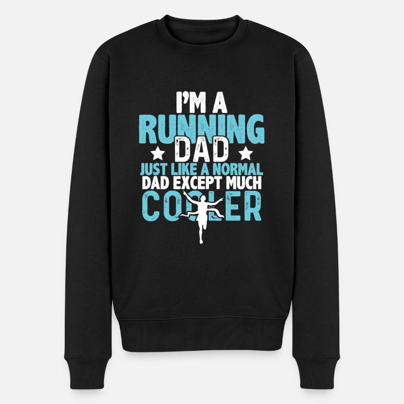 running papa papa - Pull Premium bio Homme - noir