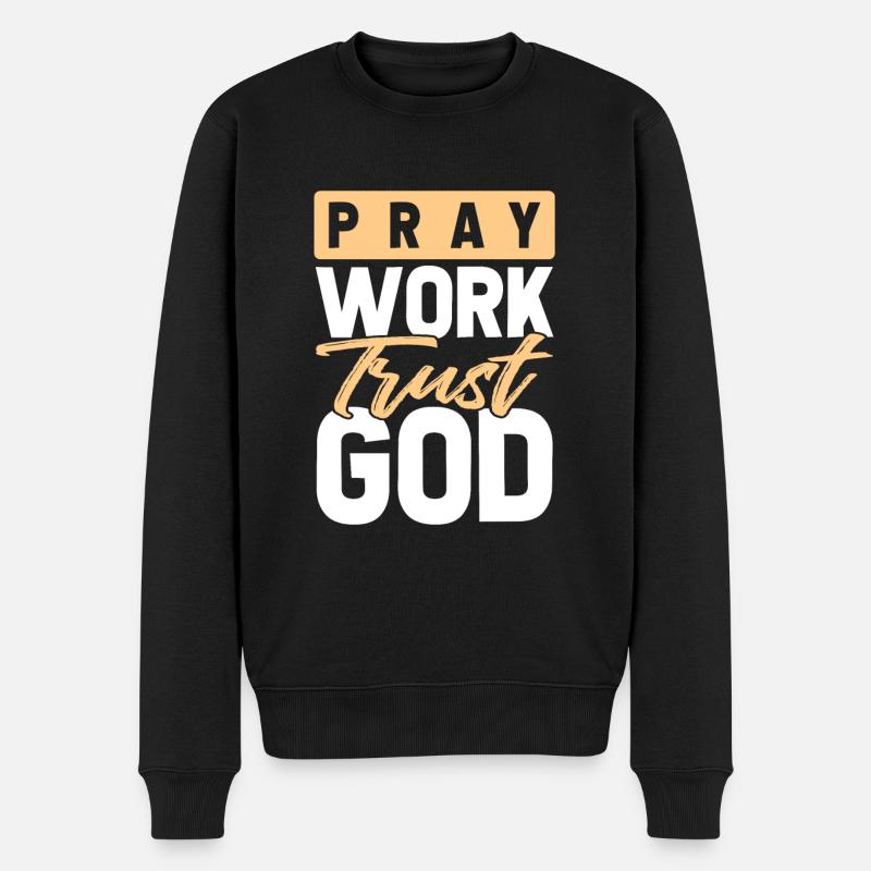 Dieu a confiance - Pull Premium bio Homme - noir
