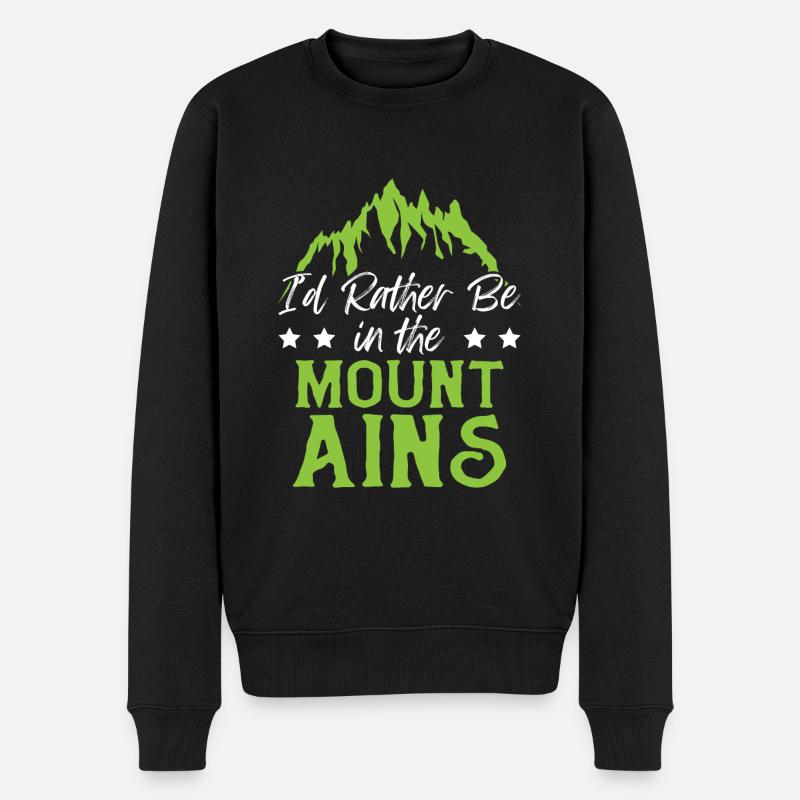 Mountains Berges - Pull Premium bio Homme - noir