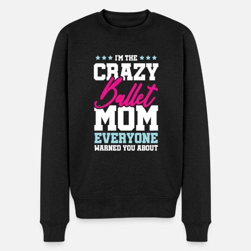 ballet maman maman - Pull Premium bio Homme - noir