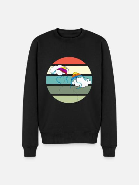 Fly kites - Kitesurfer - Men's Premium Organic Jumper - black