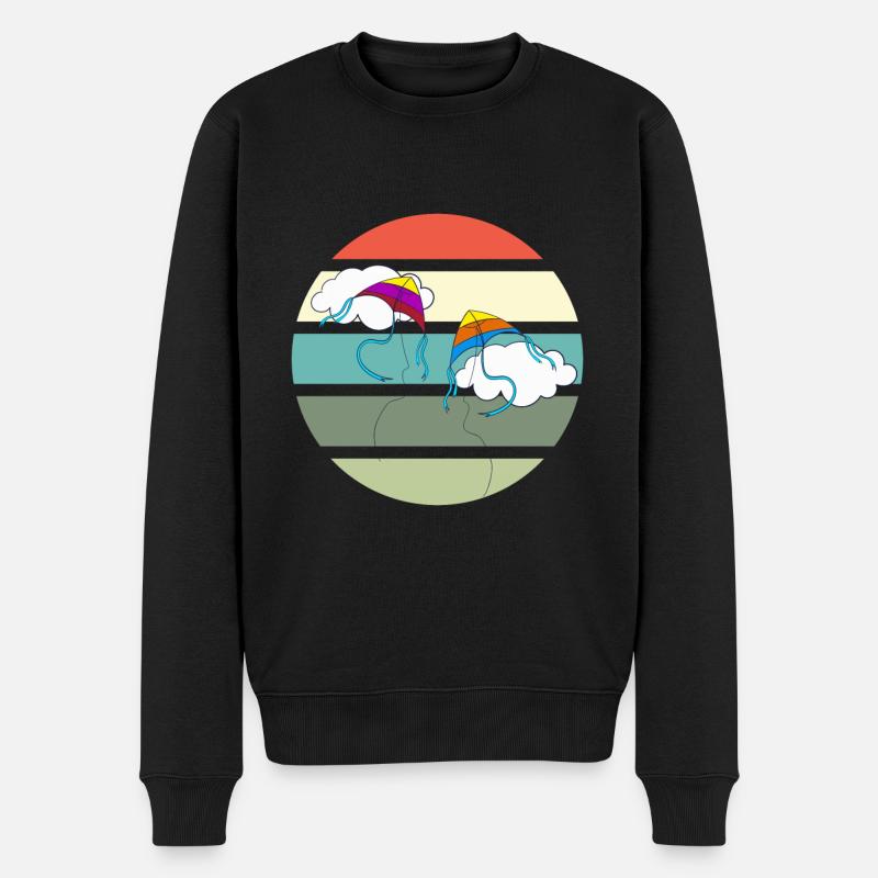 Cerfs-volants volants - Kitesurfer - Pull Premium bio Homme - noir