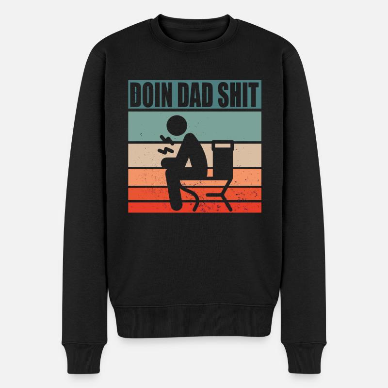 Doin Papa Merde - Pull Premium bio Homme - noir