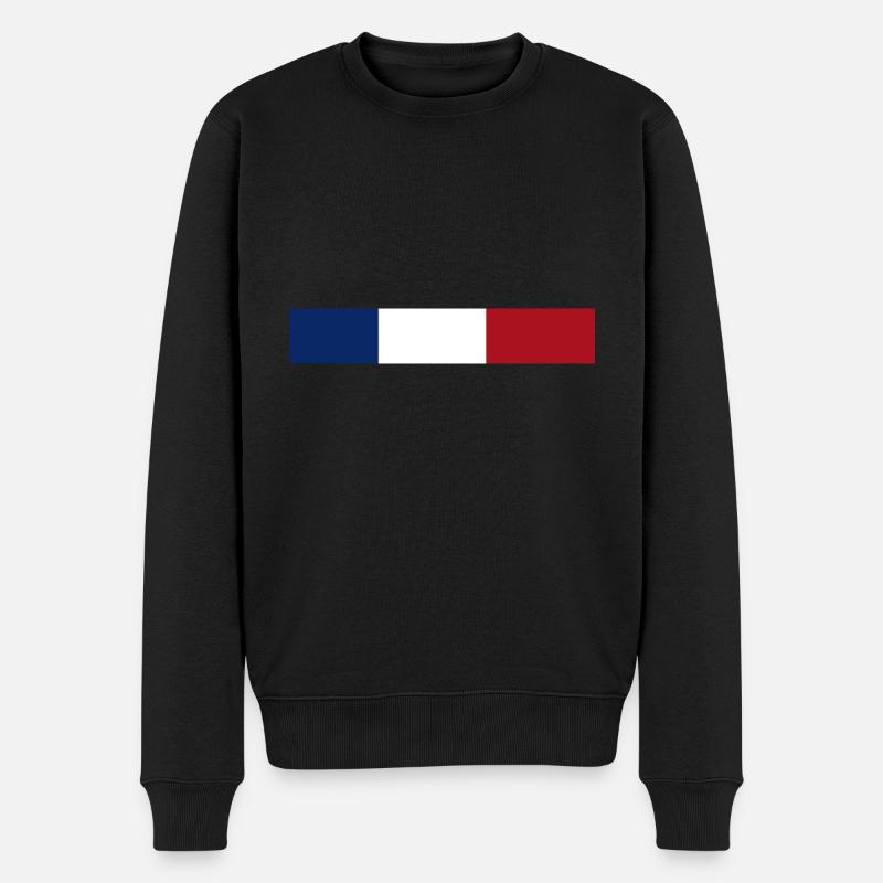 Drapeau Français - Pull Premium bio Homme - noir