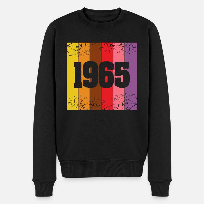 1965 1965 - Männer Premium Bio Pullover - Schwarz