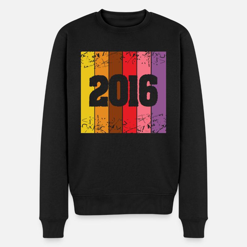 2016 - Männer Premium Bio Pullover - Schwarz