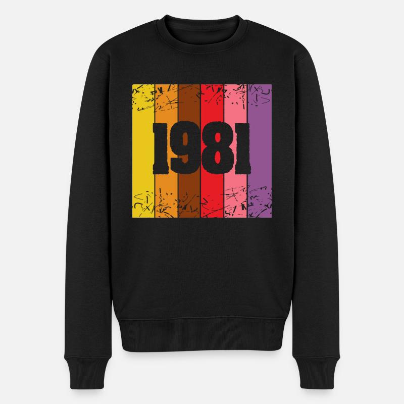 Année 1981 - Pull Premium bio Homme - noir