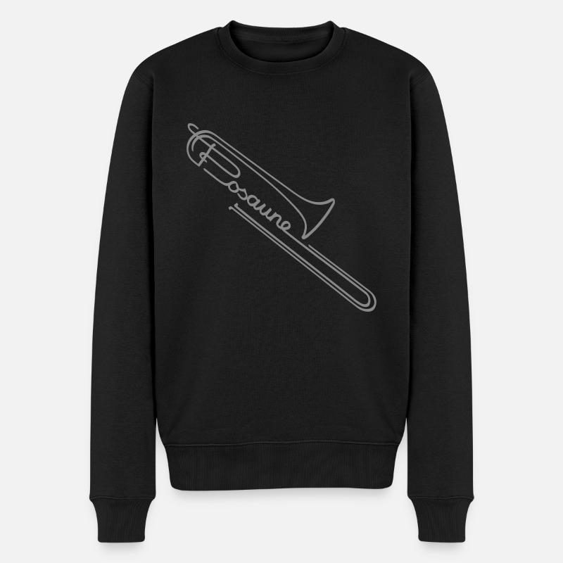 Trombone - Pull Premium bio Homme - noir