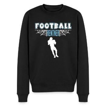 Football Rentner Rente Ruhestand Footballer - Männer Premium Bio Pullover - Schwarz - Vorne - Nico (187cm)
