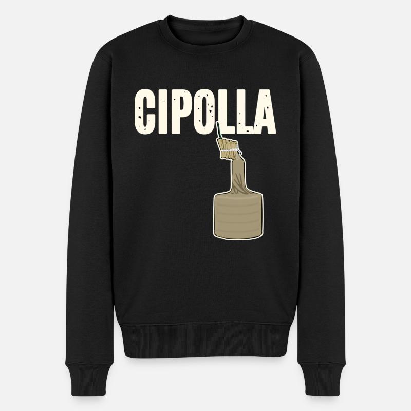 Cipolla - Pull Premium bio Homme - noir