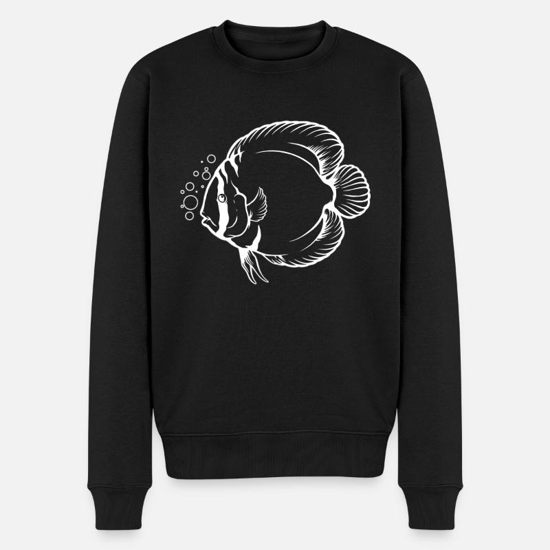 Discus Fish Tropical Fish Keeper - Pull Premium bio Homme - noir