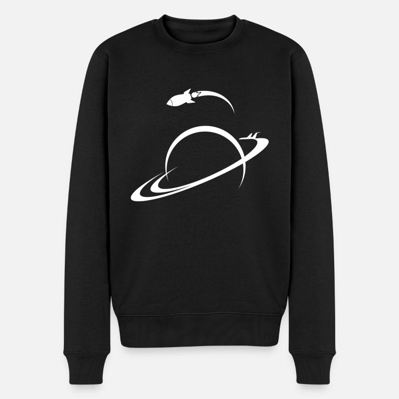 Space Ship Planet Earth Univers de Saturne Shuttle - Pull Premium bio Homme - noir