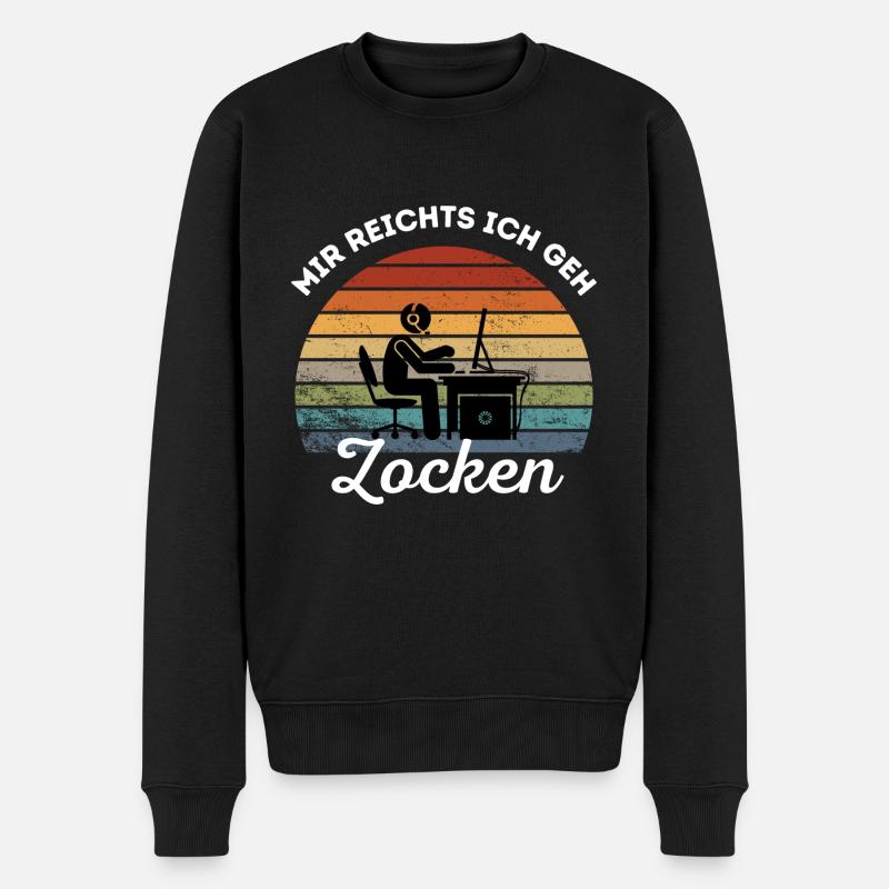 Mir reicht's ich geh Zocken! PC Gamer - Männer Premium Bio Pullover - Schwarz