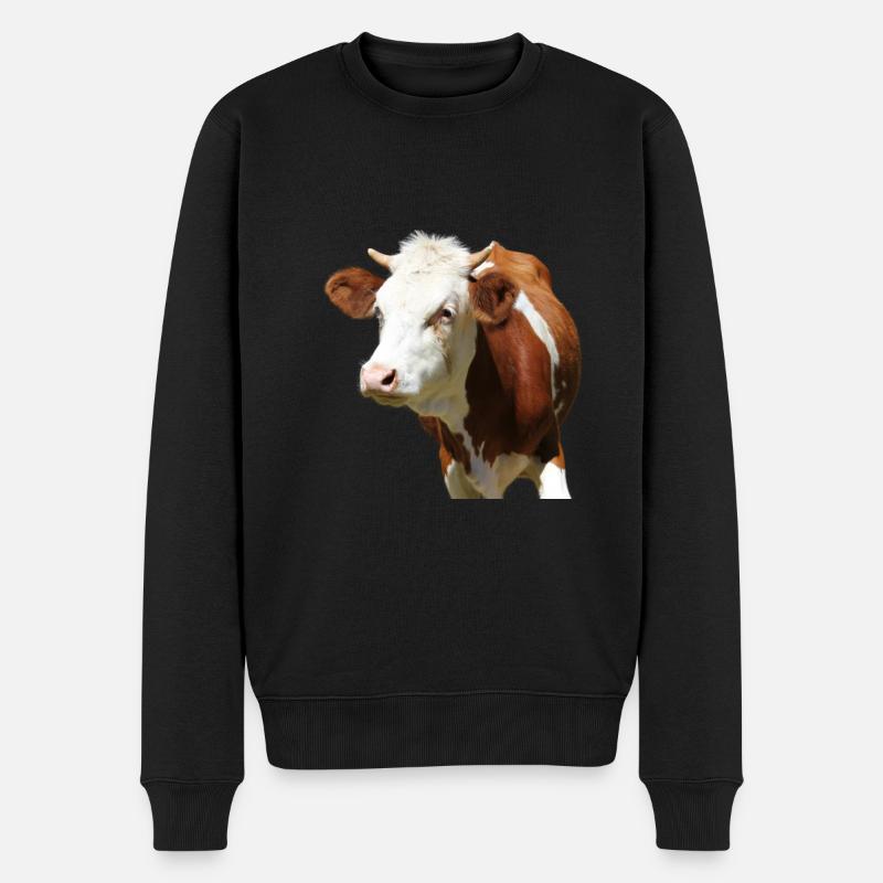 Vache - Pull Premium bio Homme - noir