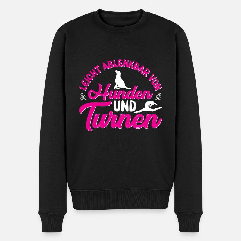 Turnen Mädchen Gymnastik Turnanzug Turnerin - Männer Premium Bio Pullover - Schwarz