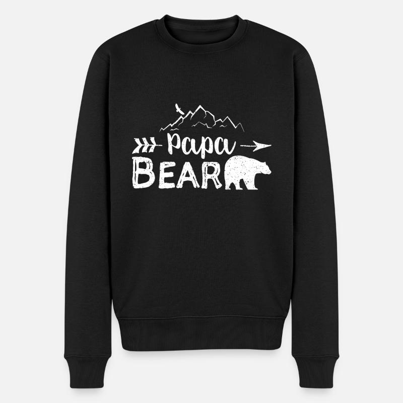Papa Bear - Papa - Pull Premium bio Homme - noir