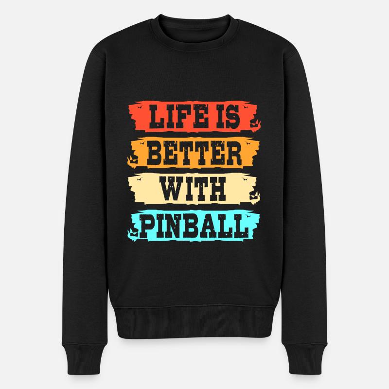 Flipper flipper - Pull Premium bio Homme - noir