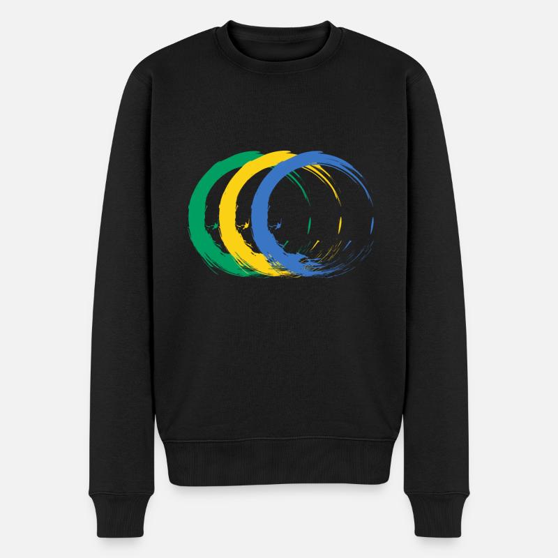 Gabun - Männer Premium Bio Pullover - Schwarz