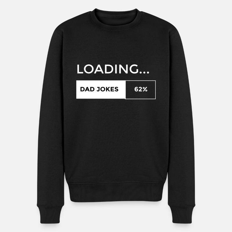 Dire Papa Blague Père Drôle Papa Blague Dadjoke - Pull Premium bio Homme - noir