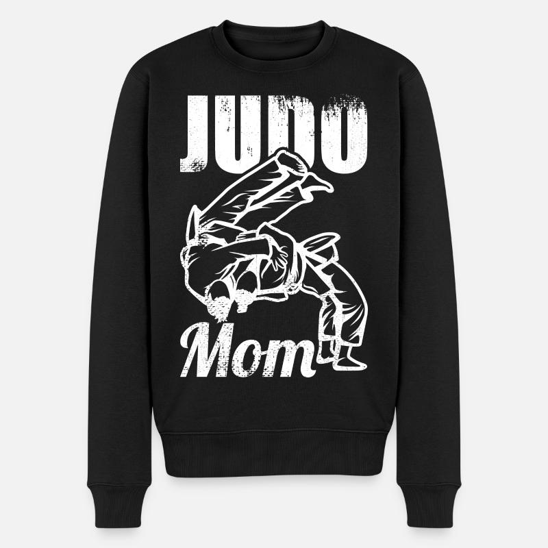Judo Mama - Pull Premium bio Homme - noir