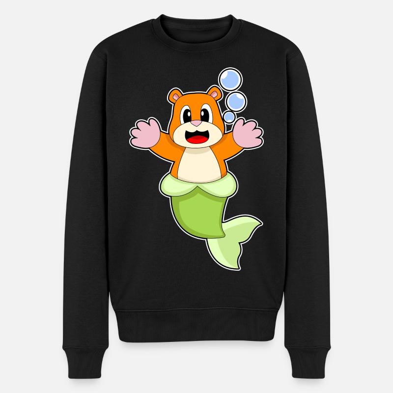 Hamster Sirène - Pull Premium bio Homme - noir