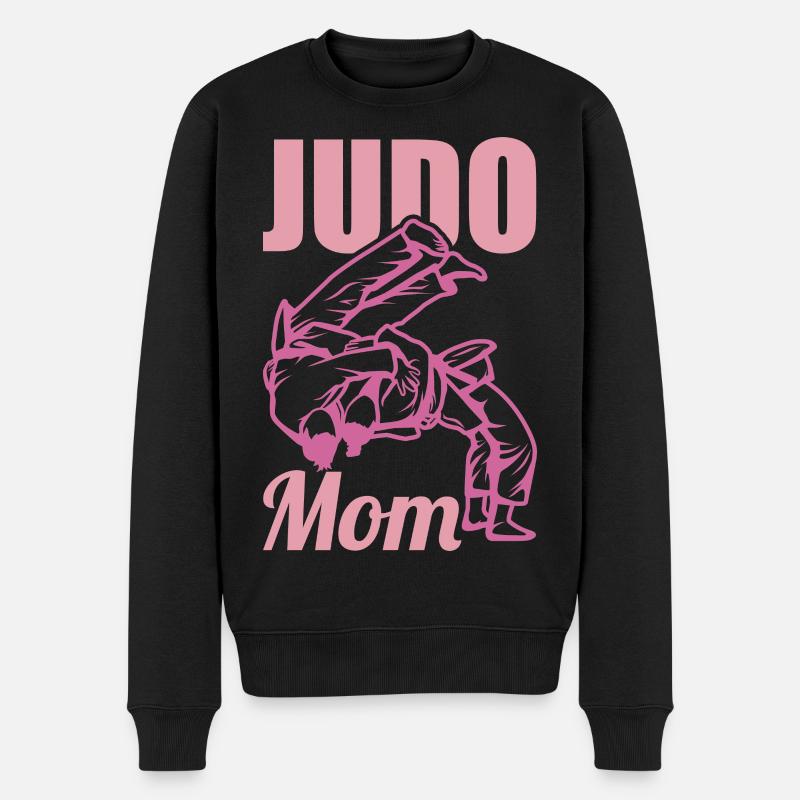 Mère de judo - Pull Premium bio Homme - noir