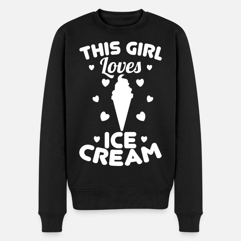 Fille de crème glacée - Pull Premium bio Homme - noir