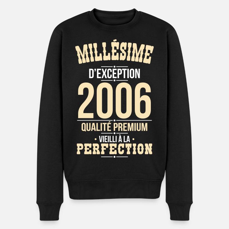 2006 – Millésime d’exception – Qualité premium - Pull Premium bio Homme - noir
