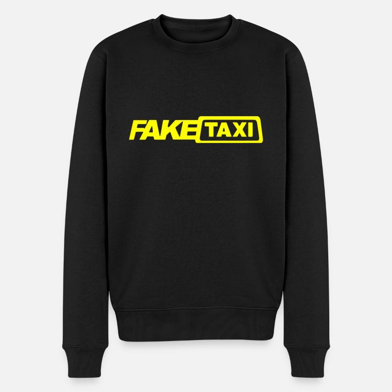 Fake Taxi Driver - Männer Premium Bio Pullover - Schwarz