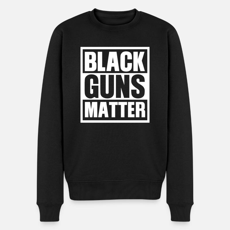 Black Guns Matter - Männer Premium Bio Pullover - Schwarz