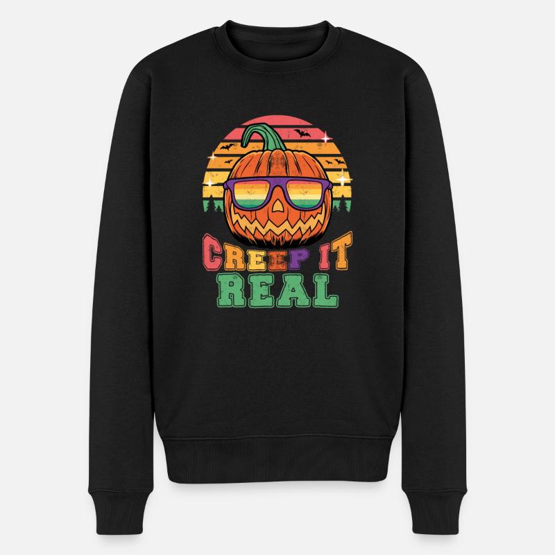 Crawl it real - Pull Premium bio Homme - noir