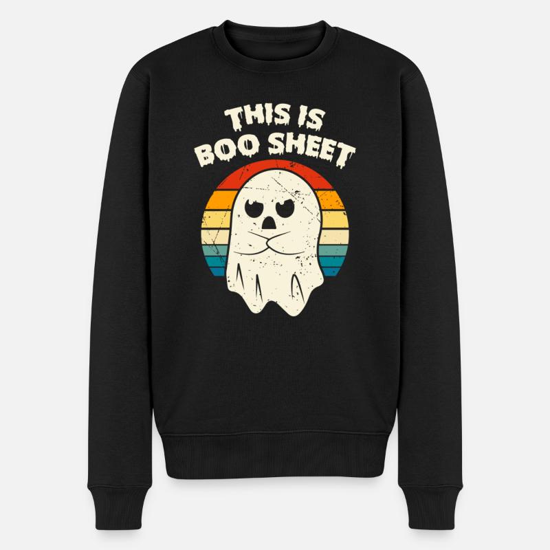 Das Ist Boo Sheet - Männer Premium Bio Pullover - Schwarz