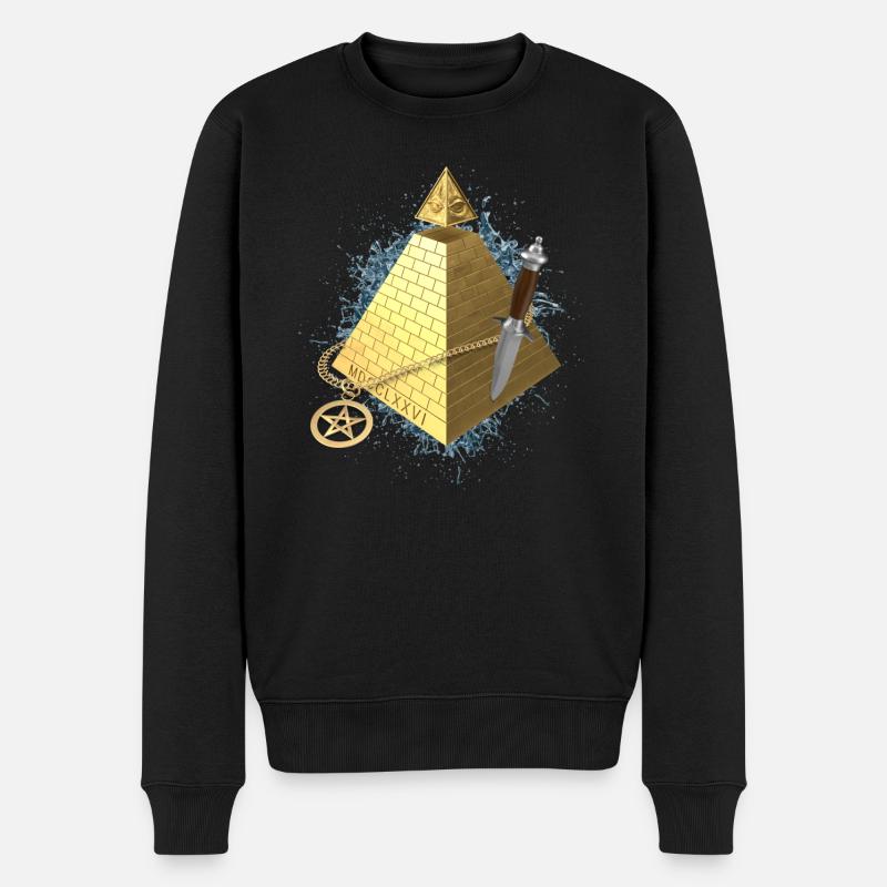 Illuminati d’or - Pull Premium bio Homme - noir