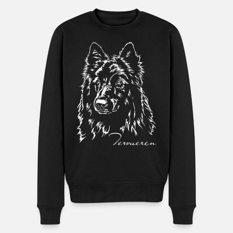 TERVUEREN Portrait Chiens Wilsigns - Pull Premium bio Homme - noir