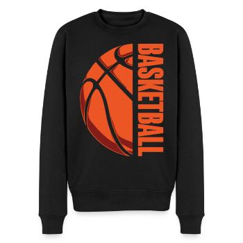 Basketball Basketballer - Männer Premium Bio Pullover - Schwarz - Vorne - Nico (187cm)